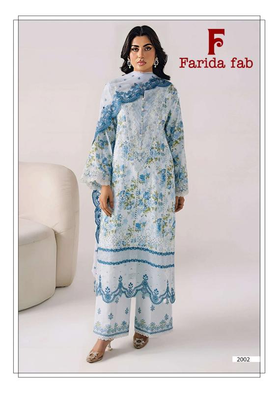Farida fab charizma vol 2 karachi handloom dress materials wholesale